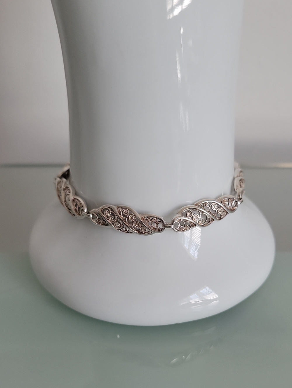 Vintage Birks Sterling Filligree Link Bracelet
